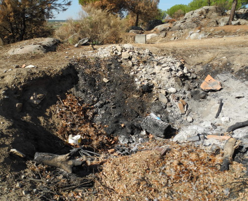 investigación de incendios forestales